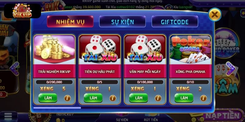 KHUYẾN MÃI RIKVIP Tổng hợp các ưu đãi hấp dẫn có mặt tại nền tảng.